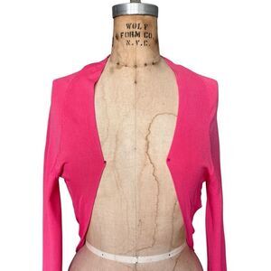 Toy G. Hot Pink Cropped Bolero with Bows Size M/L
